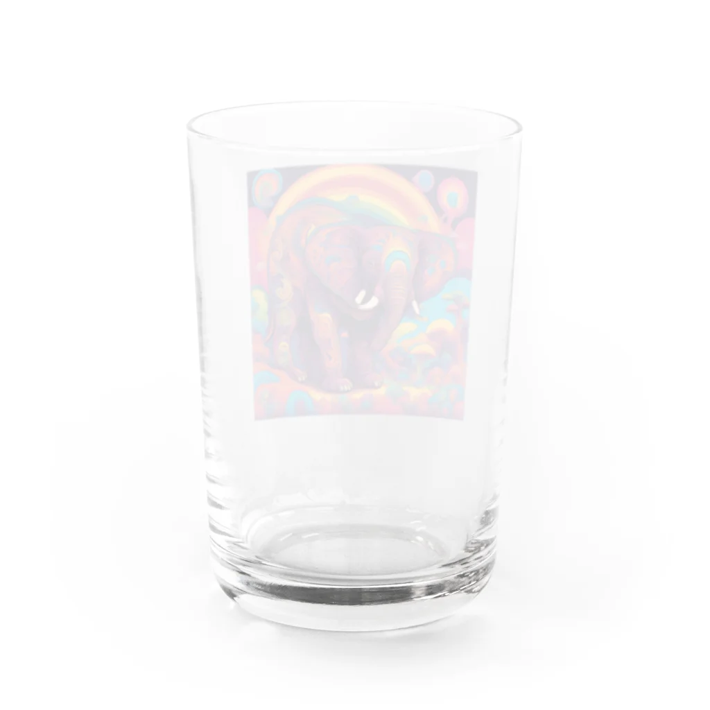 未来の未来　世界はみんなのモノの夜更かしをする動物達 Water Glass :back