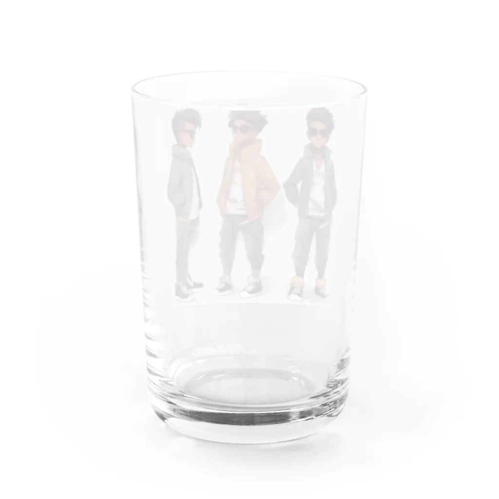 samefudeのAI少年コレクション Water Glass :back