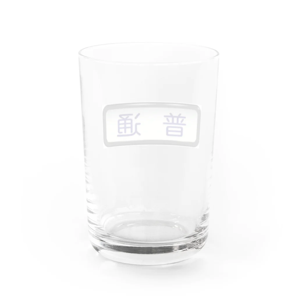 Rail Square の方向幕【普通】白地 Water Glass :back