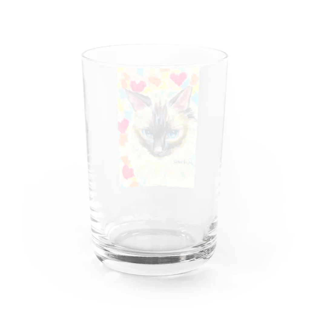 Rikonic -oilpastel-のラグドール Water Glass :back