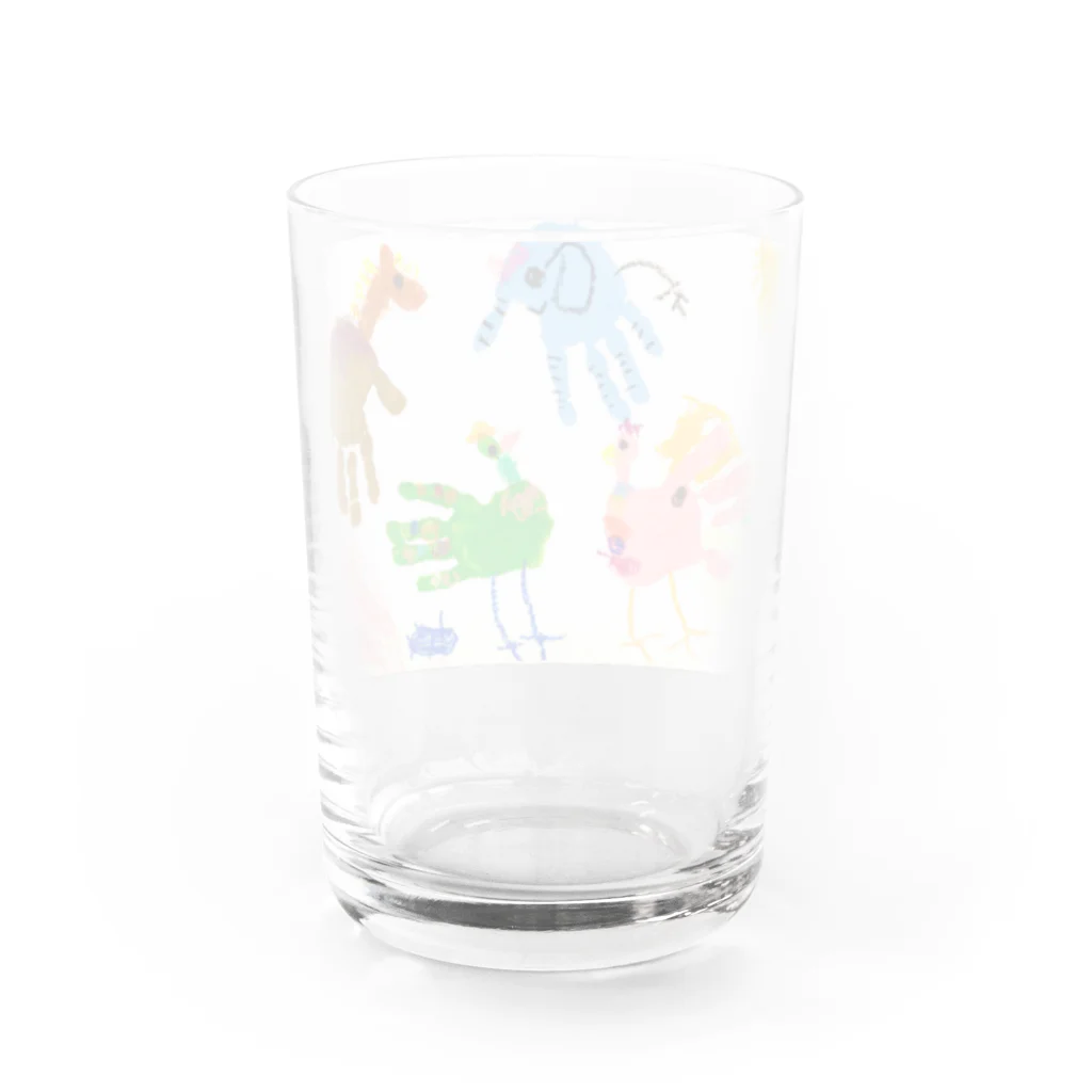 おててのどうぶつえんのおててのどうぶつえん Water Glass :back