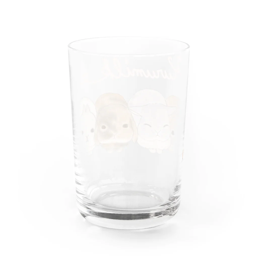 kurumilkのいつでも一緒 Water Glass :back