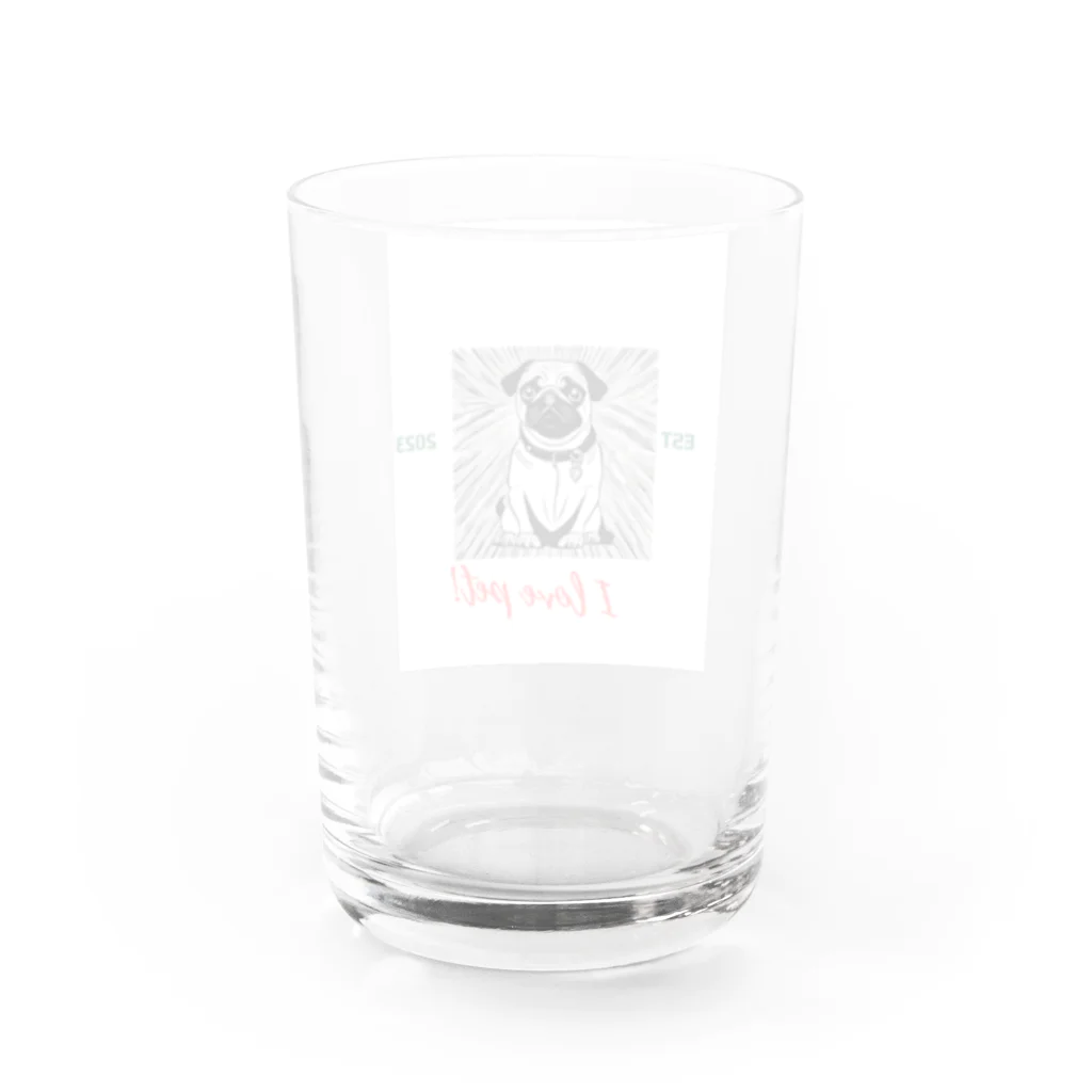 ワンダーワールド・ワンストップのDog　ペット好き⑥ Water Glass :back