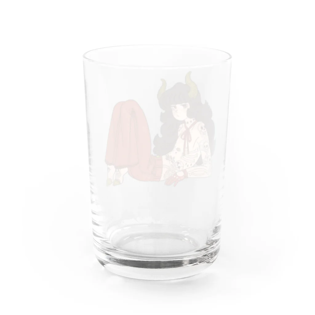 akuri shopのやさぐれ君 Water Glass :back