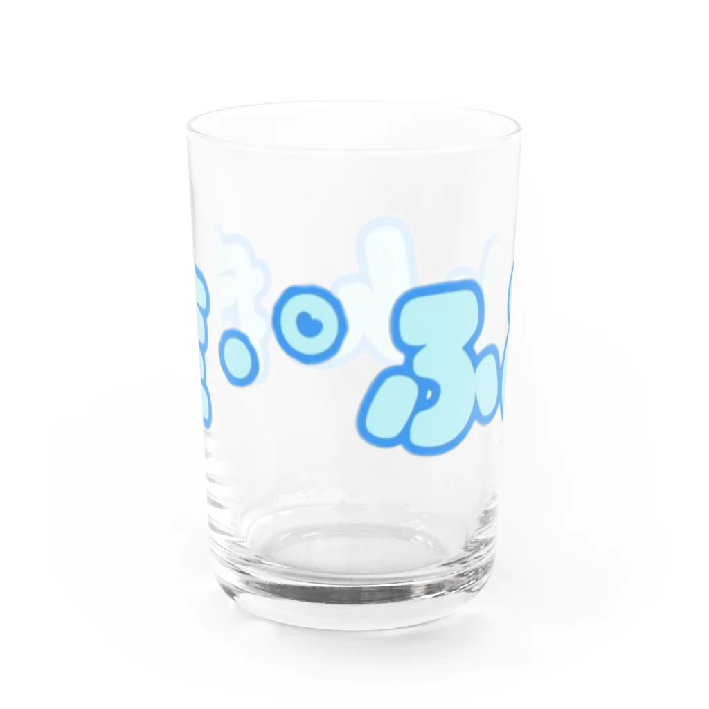 血眼ショップのふみん症！グッズ Water Glass :back