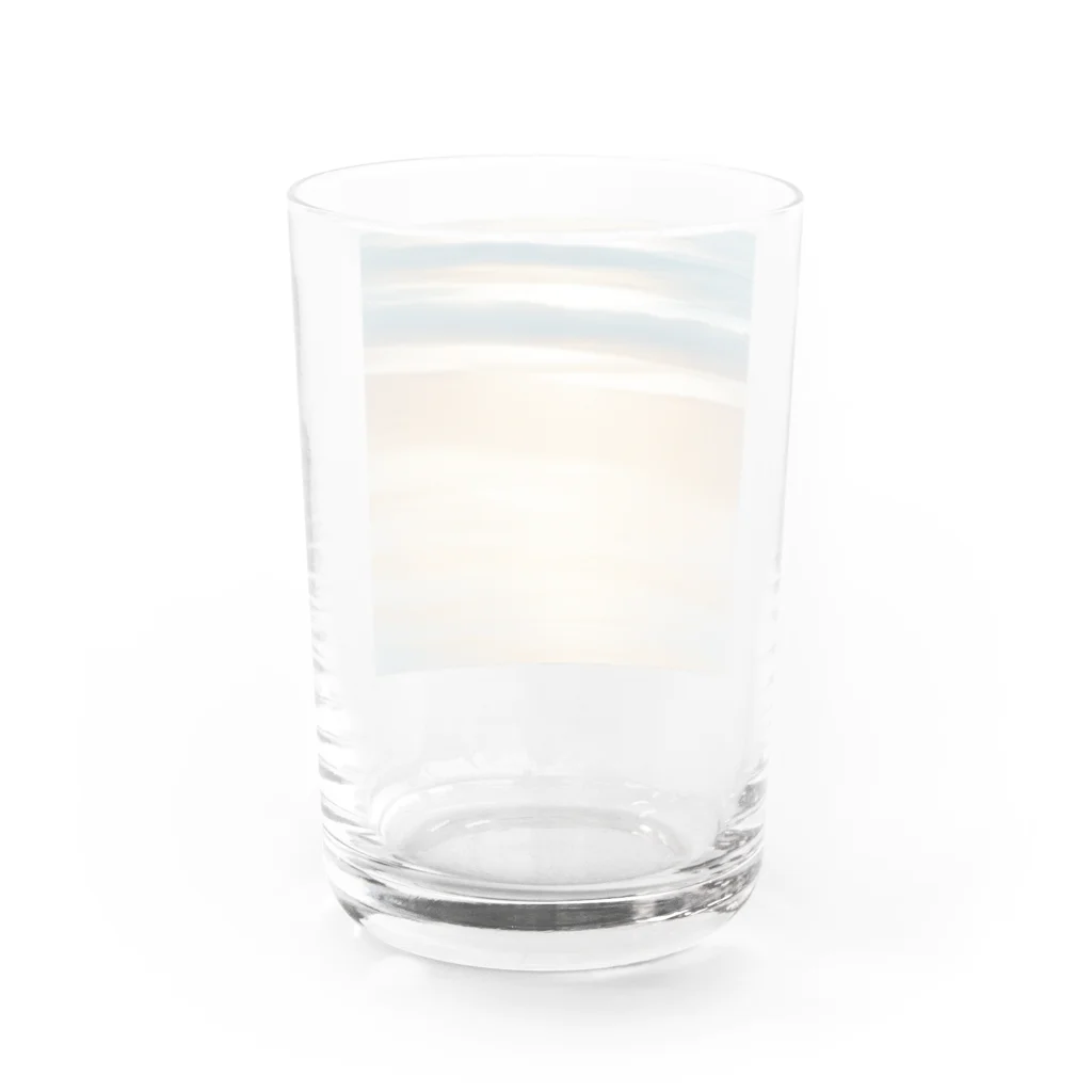 moribouの海岸線のイラストグッズ Water Glass :back