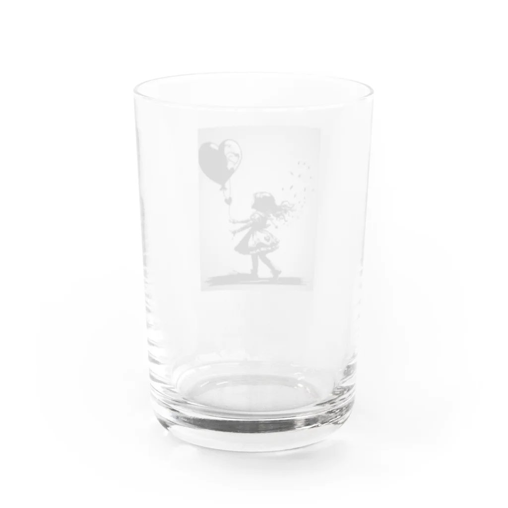 Moon公式ショップのAlice on Wall Street Water Glass :back