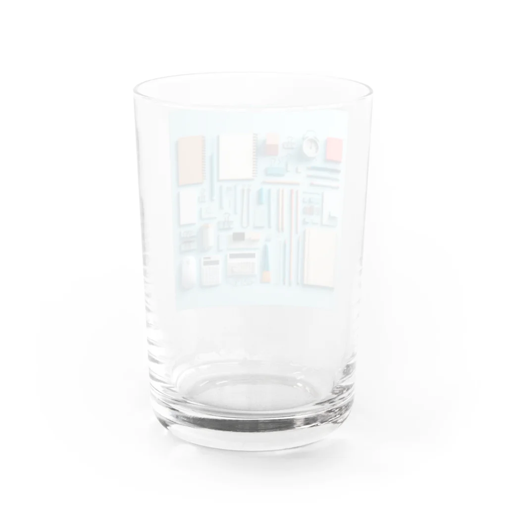 Lock-onの文房具大好き❤青色03 Water Glass :back