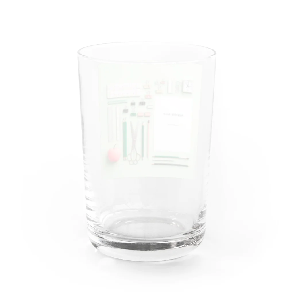 Lock-onの文房具大好き❤緑色02 Water Glass :back