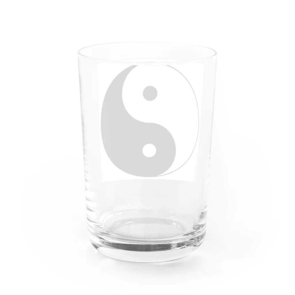 Jun-SUZURIの太極図です。 Water Glass :back