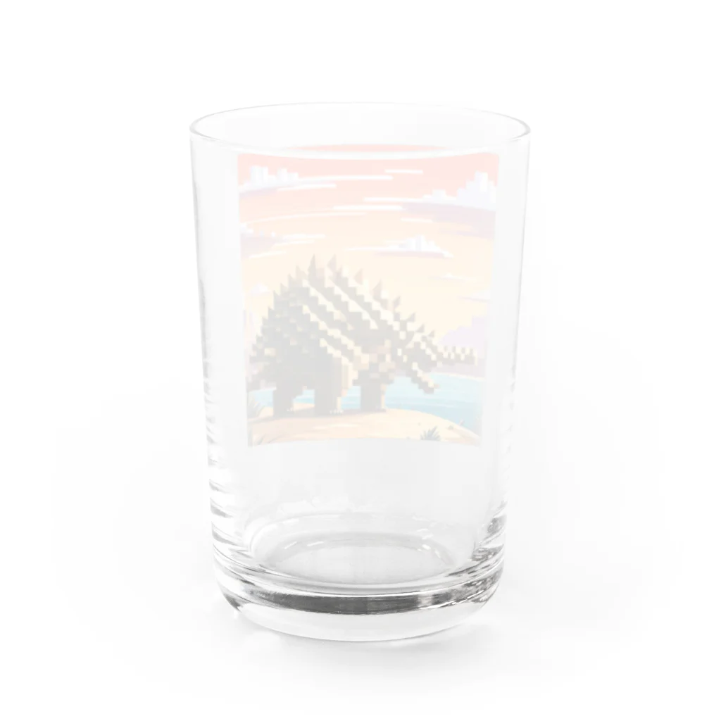 iikyanの恐竜④ Water Glass :back