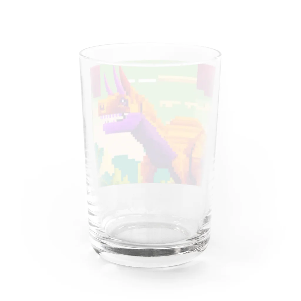 iikyanの恐竜㉓ Water Glass :back