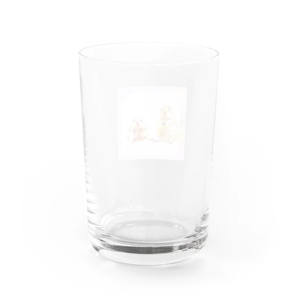 ほっこりす【リチャードソンジリス】のキュートなジリス　＊スイート＊ Water Glass :back