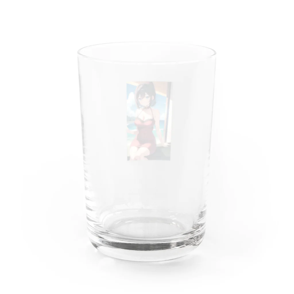 Makoto_Kawano Designのちょっぴりセクシーな女の子 Water Glass :back