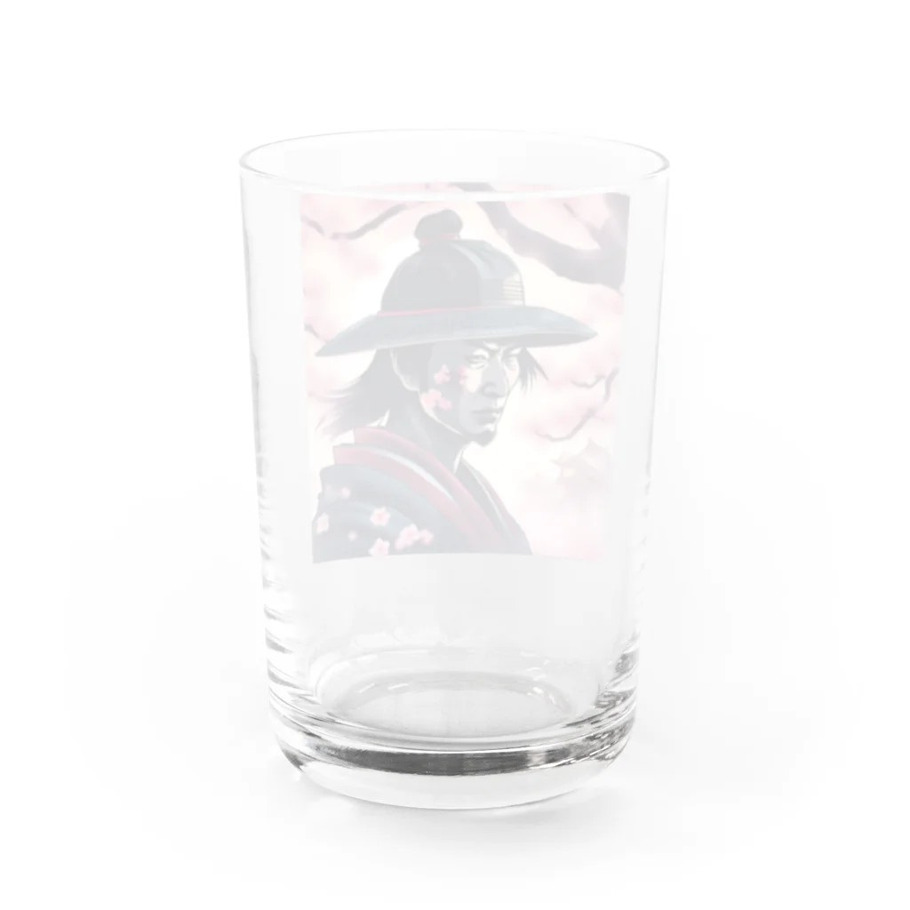 samurai-isの桜とサムライ Water Glass :back