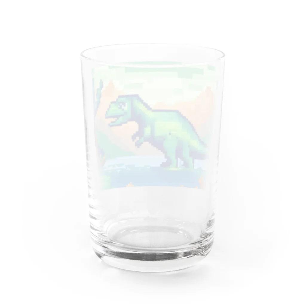 iikyanの恐竜58　ネプチュノサウルス Water Glass :back