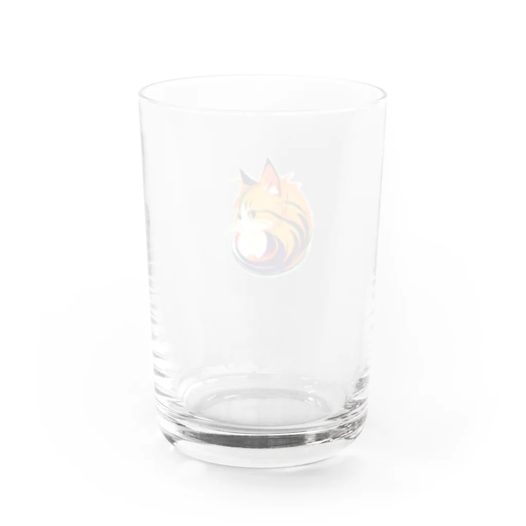 えんがわ🐟のノイズねこ Water Glass :back