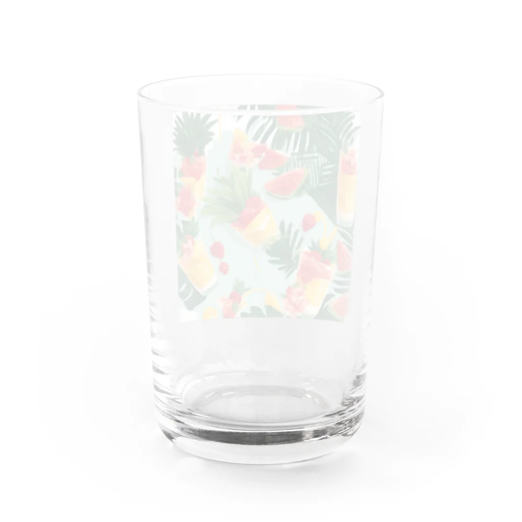 8takayaの南国のフルーツ Water Glass :back