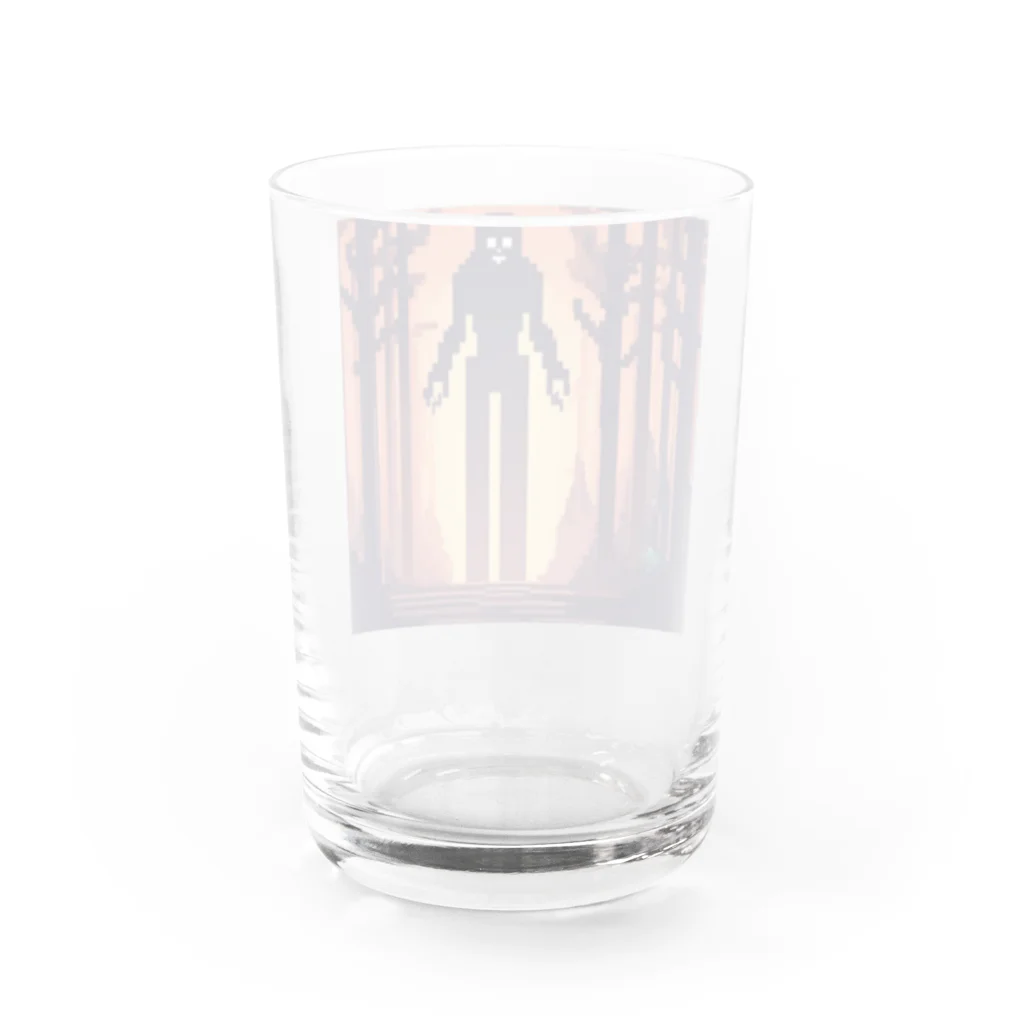 umakoiの木のようなお化けの影のドット絵 Water Glass :back