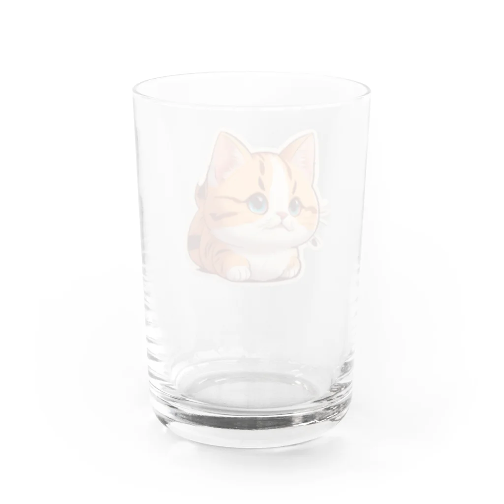 Auraのまん丸猫ちゃん Water Glass :back