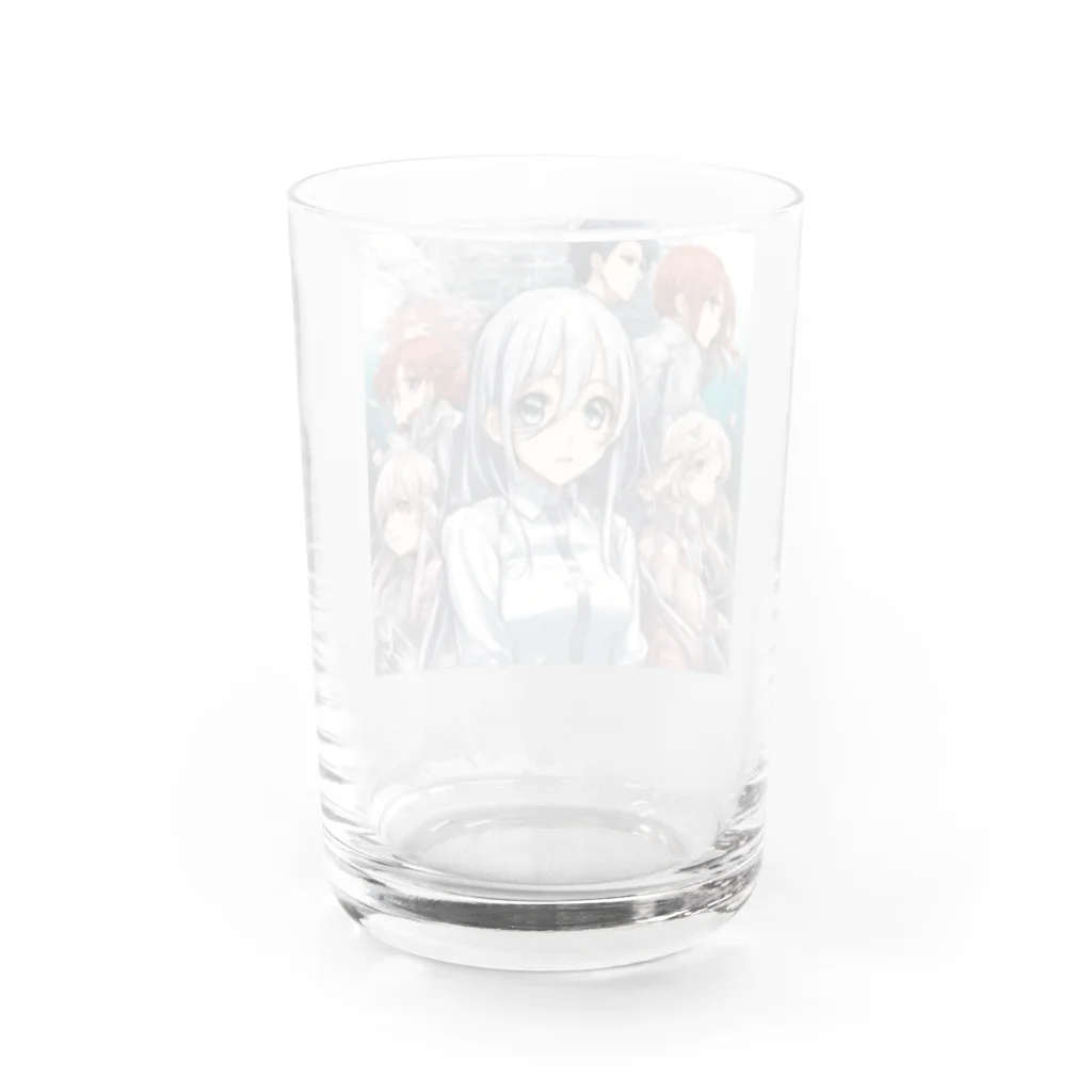 もふもふの美少女リーダーグッズ Water Glass :back