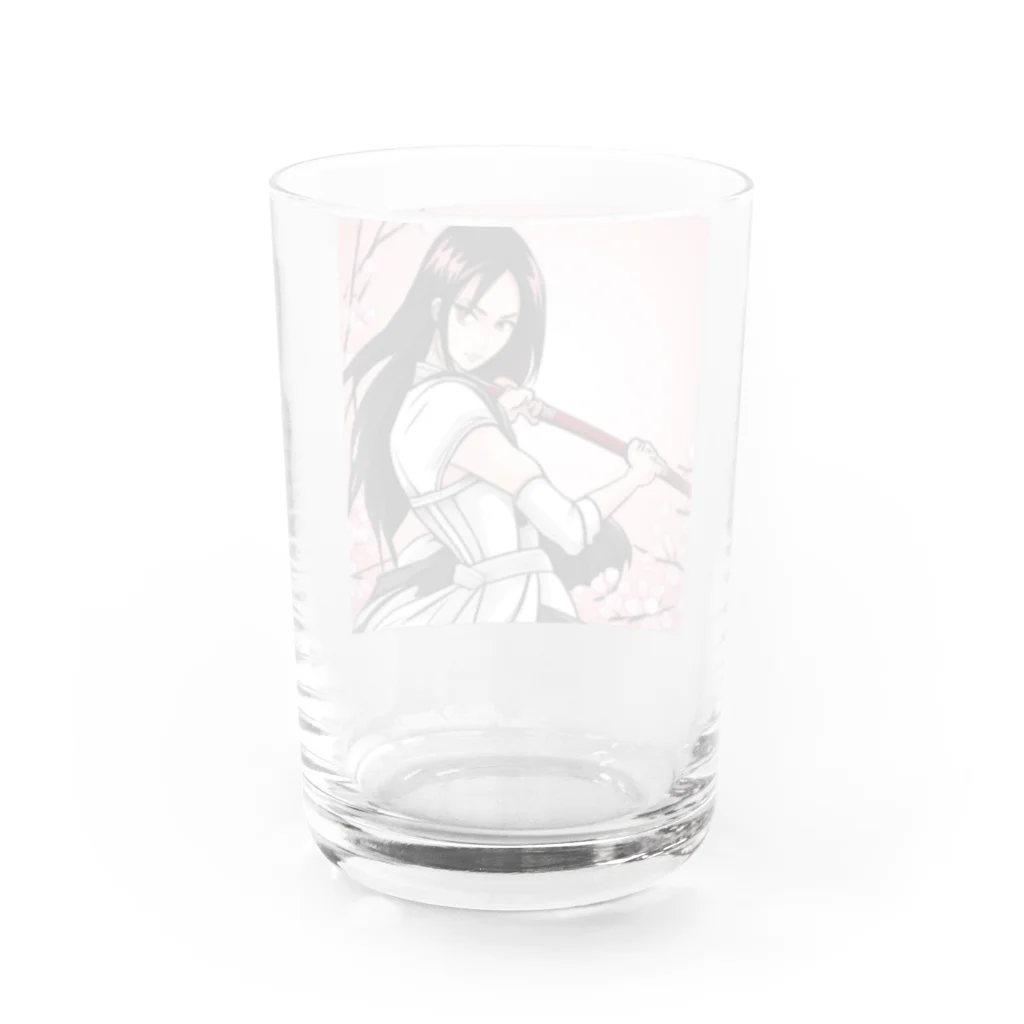 maco9486の女戦士 Water Glass :back