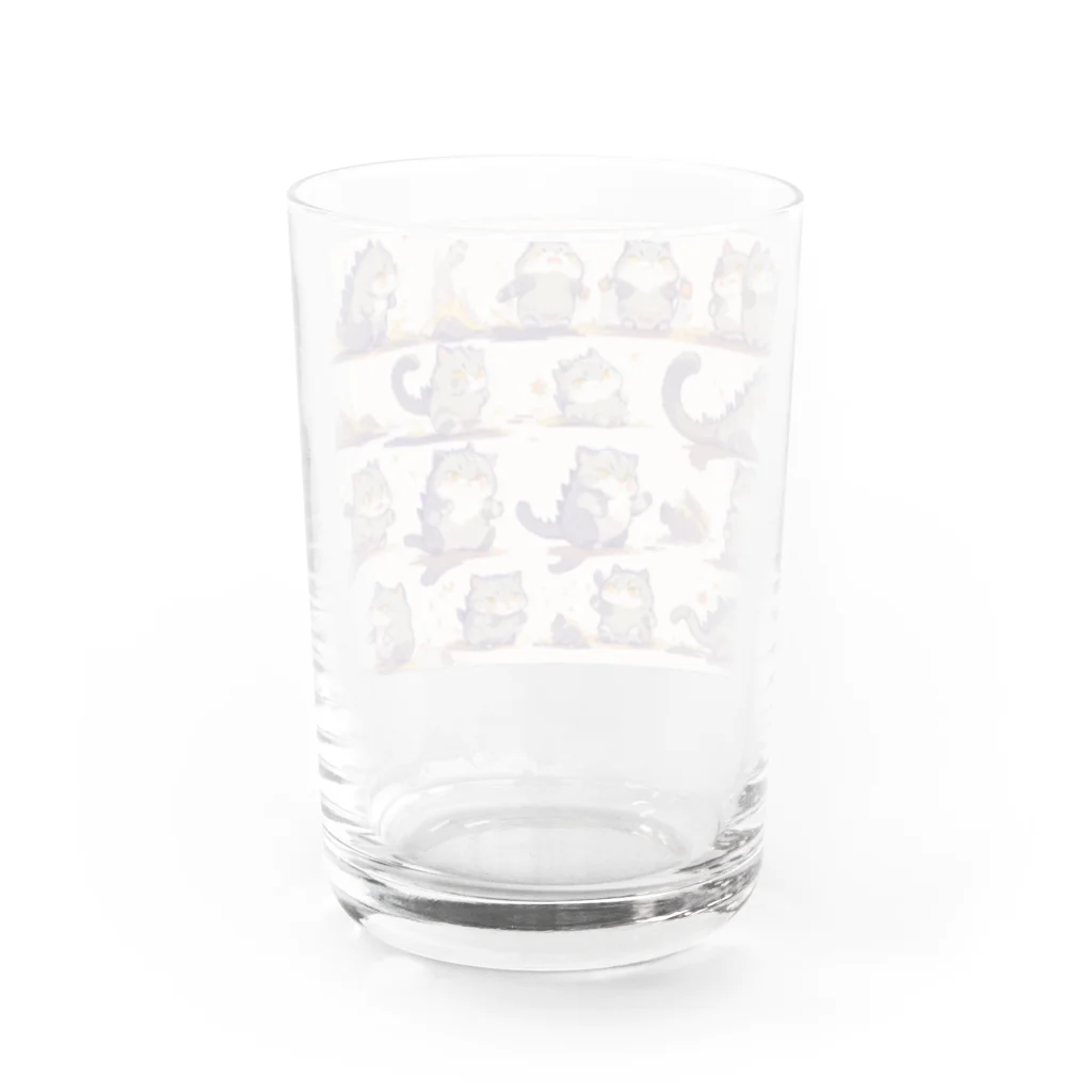 kohakuryuの大怪獣　にゃおん Water Glass :back