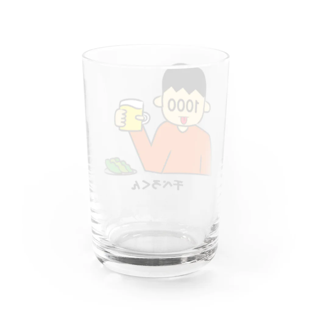 REDMOON_SAPPOROの千べろくん Water Glass :back