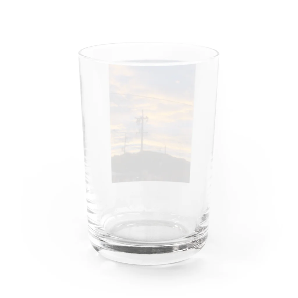 life photo goods shopの夕焼け Water Glass :back