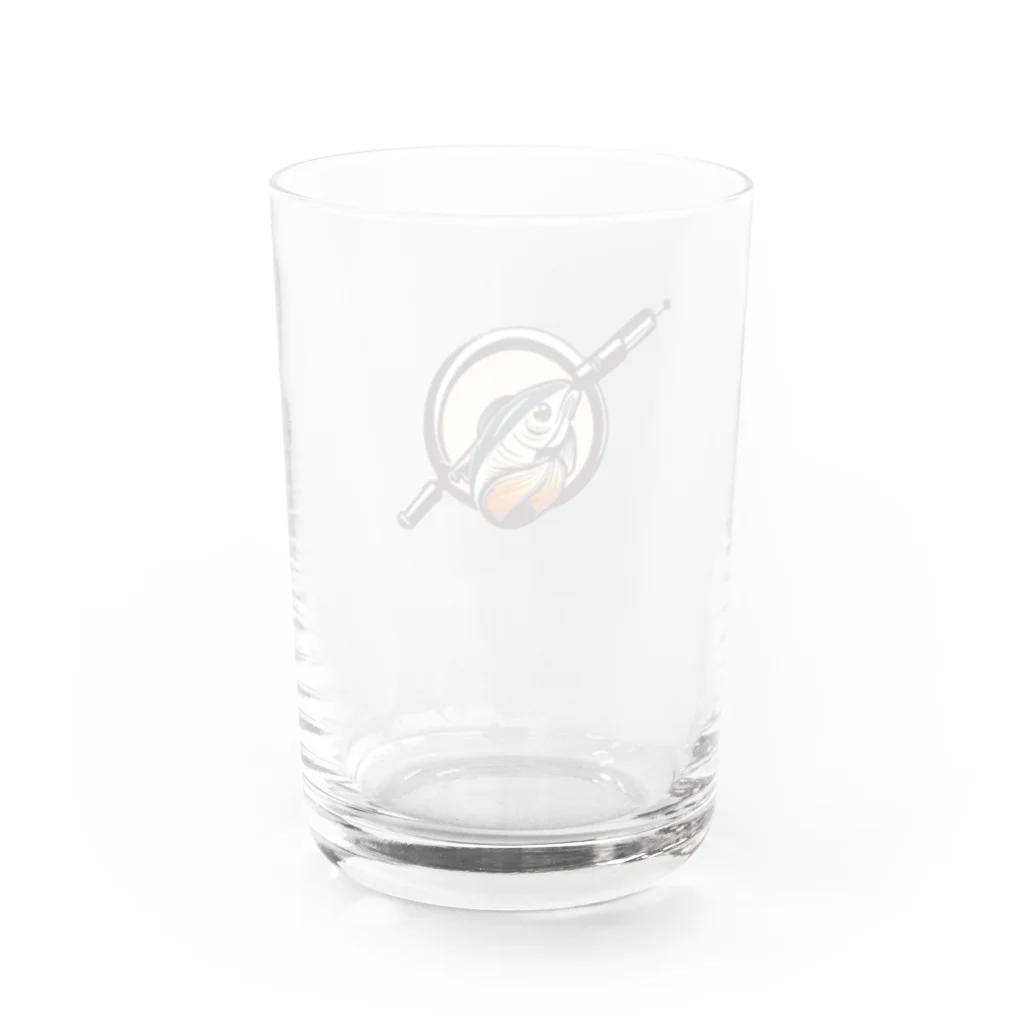 黒猫くんのラブフィッシング Water Glass :back