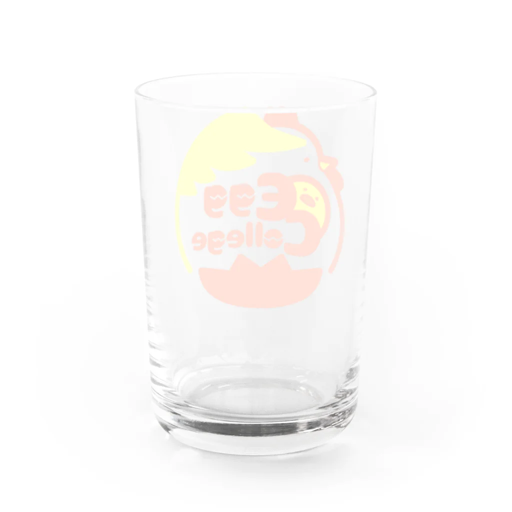 Egg college 物販サークルのEgg college 公式 Water Glass :back