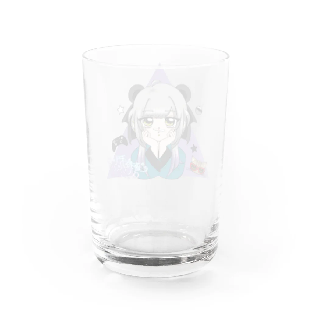 真夜中のいぶきマン🌙のチャンネル登録者1000人記念グッズ。 Water Glass :back