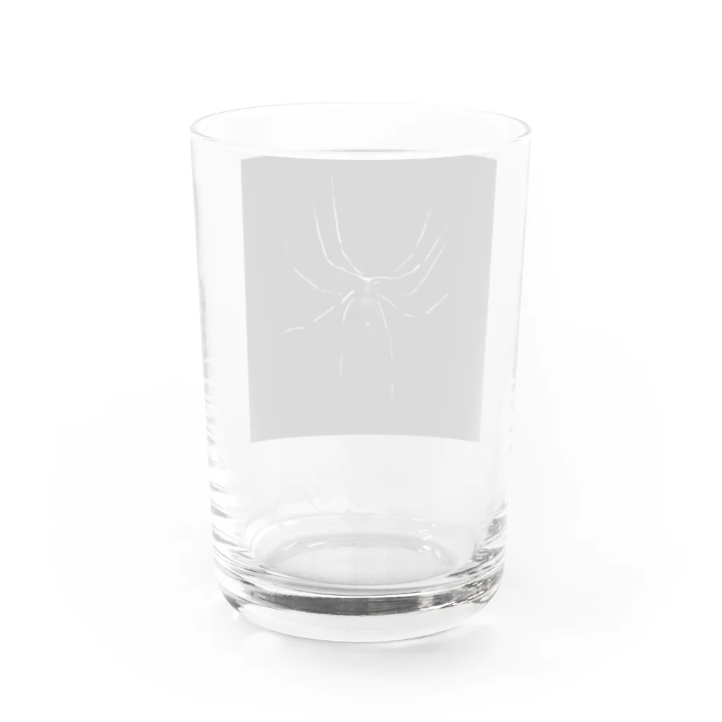 クモの蜘蛛 Water Glass :back