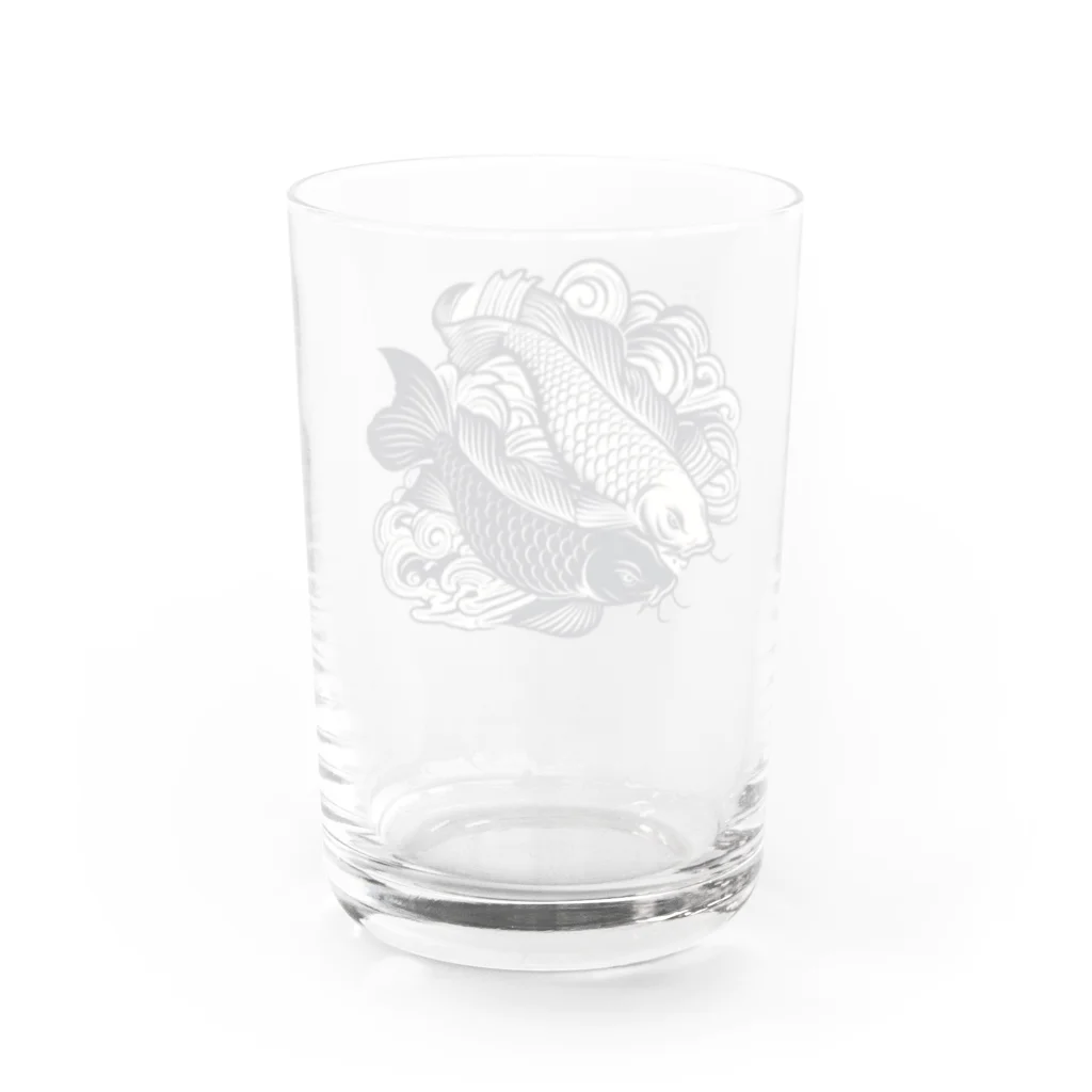 SADOM graphicsの二匹の鯉 Water Glass :back