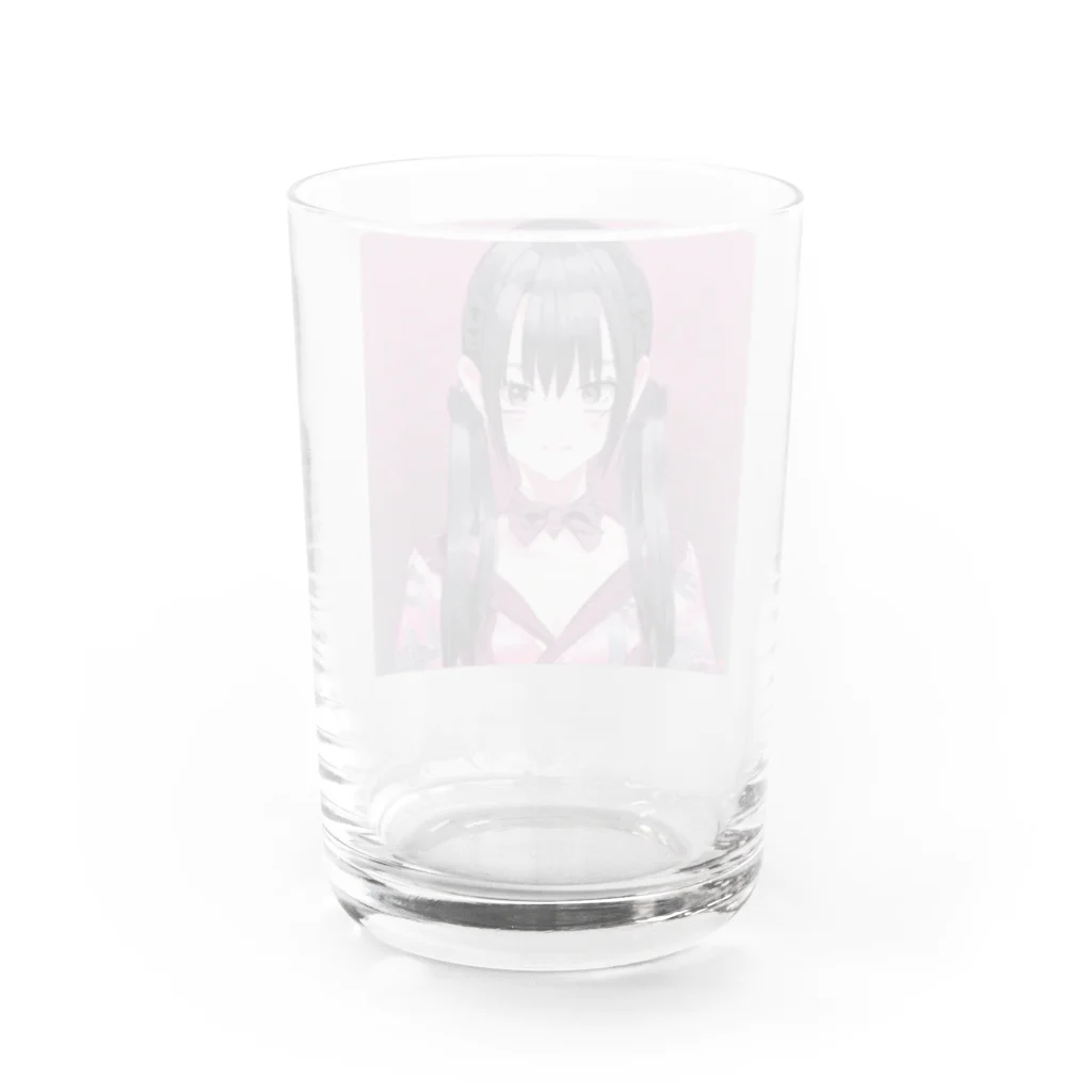 hamusutaroのツインテール女の子 Water Glass :back