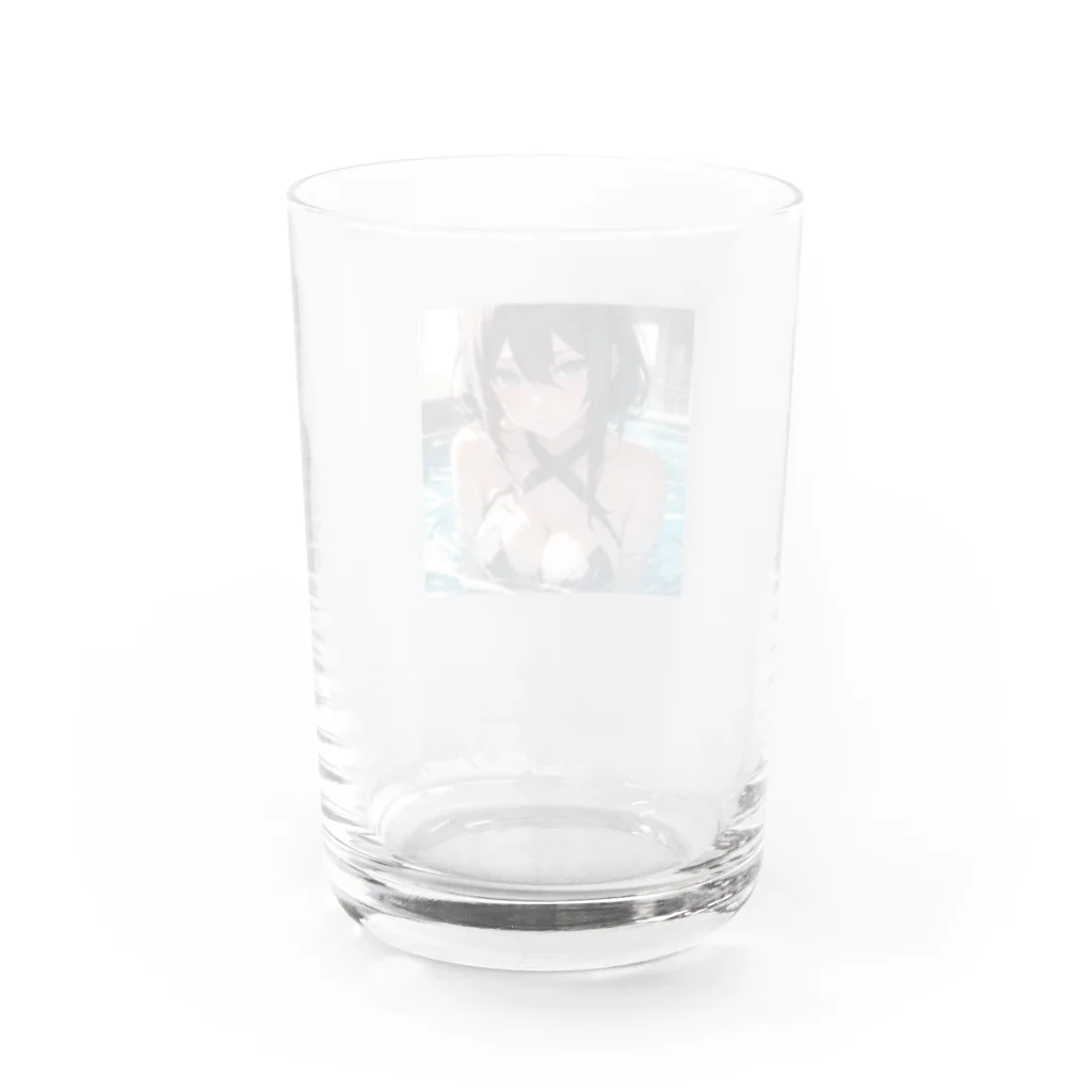 neko_28のセクシー水着のお姉さん1 Water Glass :back