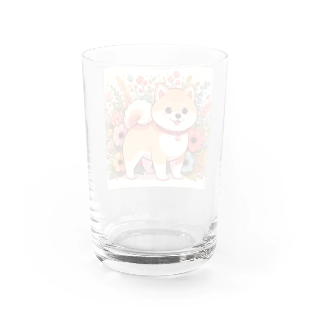 uyuyoshieの可愛い柴犬 Water Glass :back