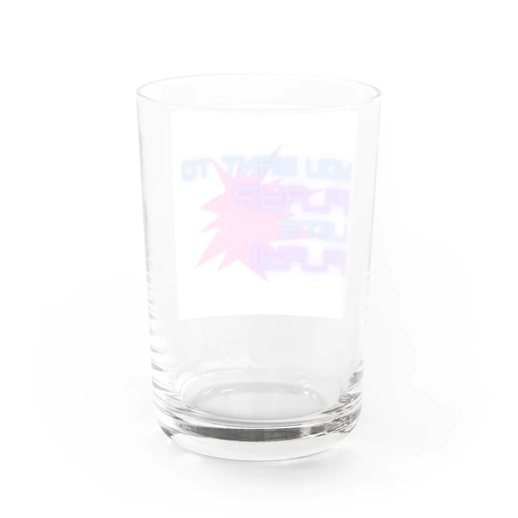 P4R4D0XパラドックスのYOU WANT TO PLAY? Water Glass :back