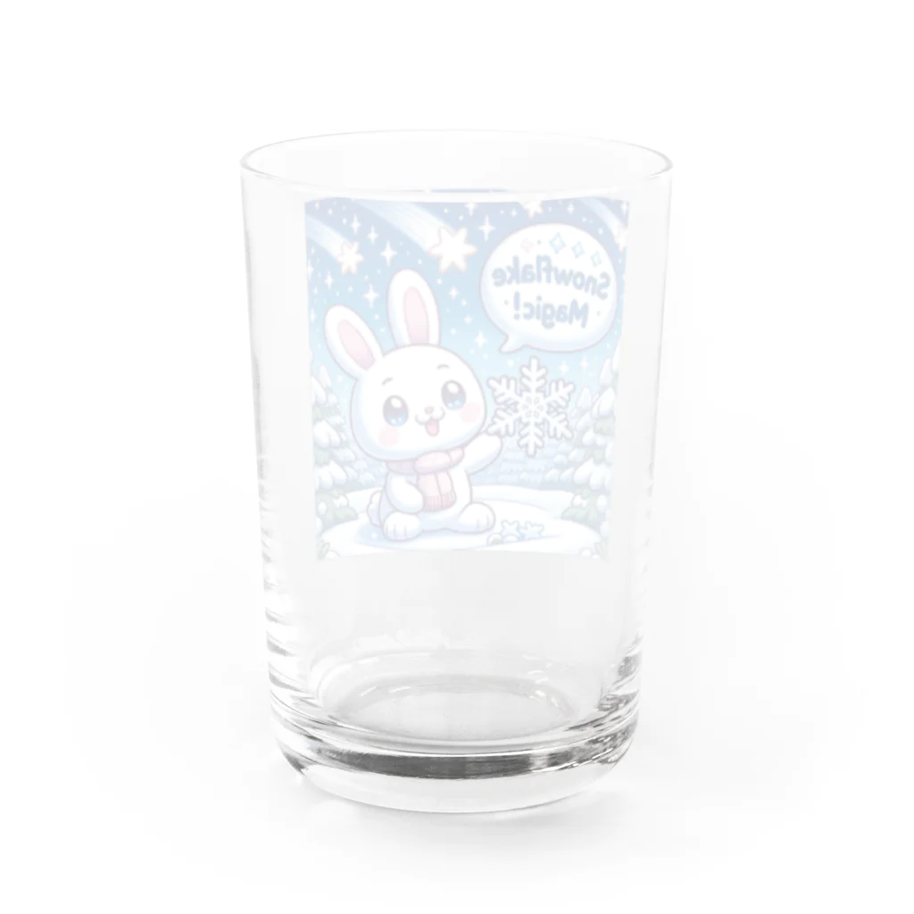 🌟 SHIN03 - あなたのスタイルを輝かせる 🌟のPONPONウサギ Water Glass :back