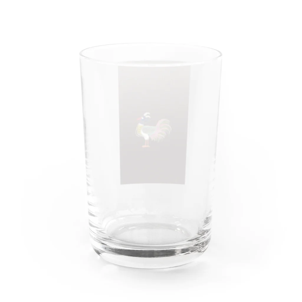 PALA's SHOP　cool、シュール、古風、和風、の伝説上の神話の鳥　■ Water Glass :back