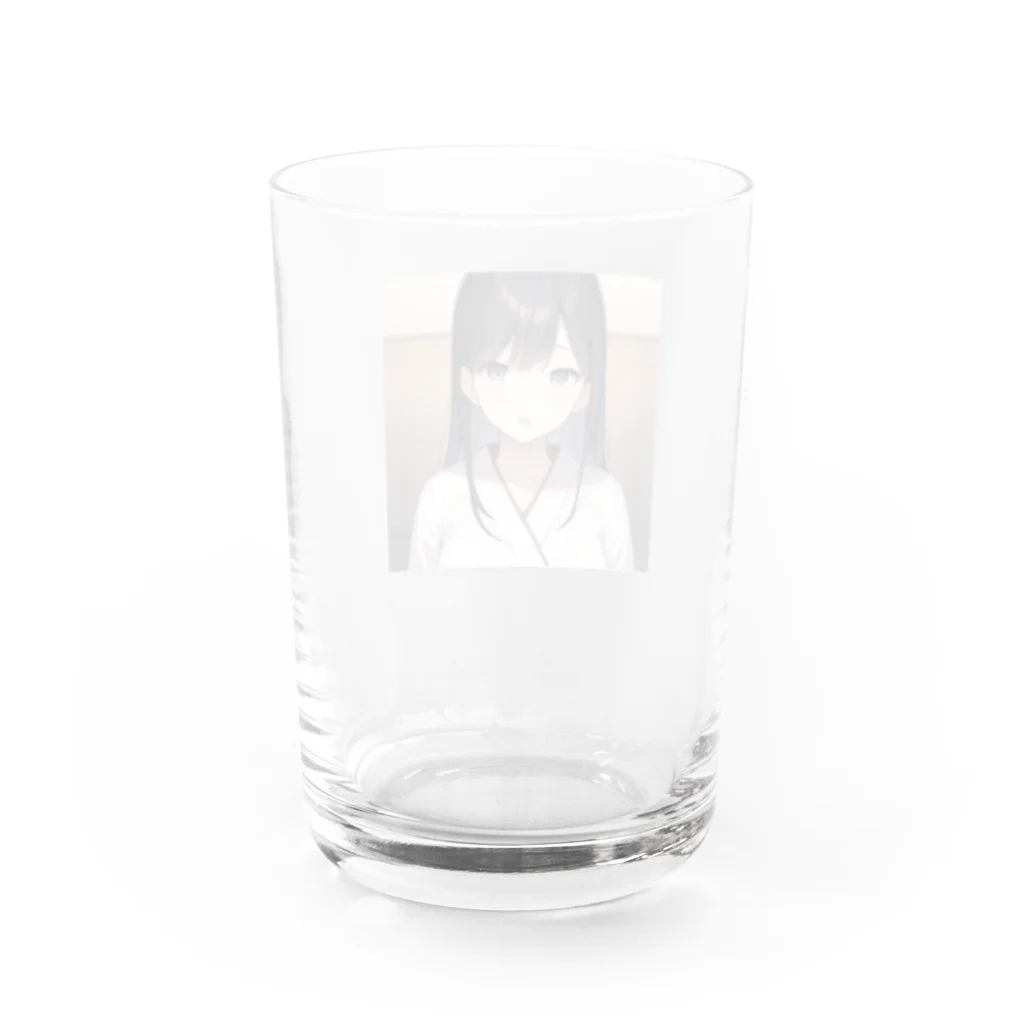 tsu_u2025の巫女さん Water Glass :back
