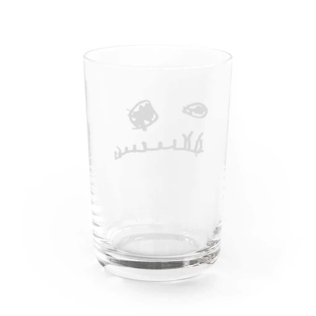 carpet_tsuchinokoのおばけ（こどもの絵） Water Glass :back