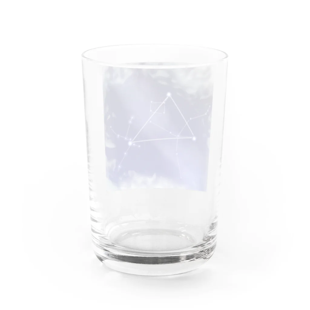 KafyRiruの雲の切れ間から覗く星 Water Glass :back