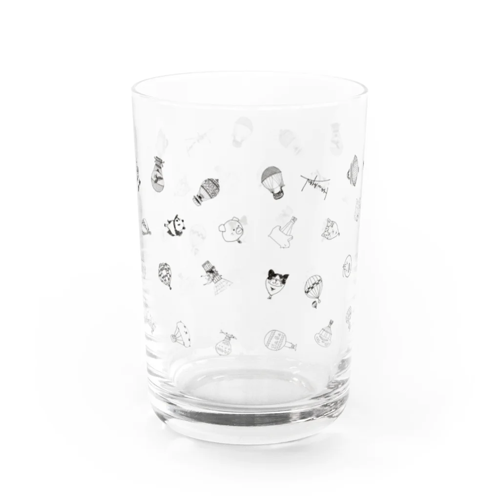 O'HAMAYAN「御濵屋庵」の素描 -気球の世界- Water Glass :back