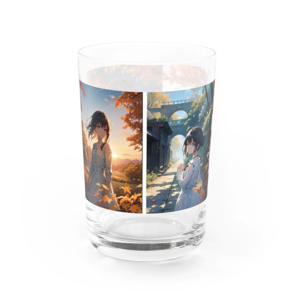 卯月なのかのMaple Journey　〜秋色に彩られた照紅葉の旅〜 Water Glass :back