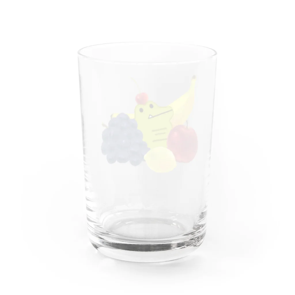 わりとせまいショップのblobwani(フルーツ) Water Glass :back