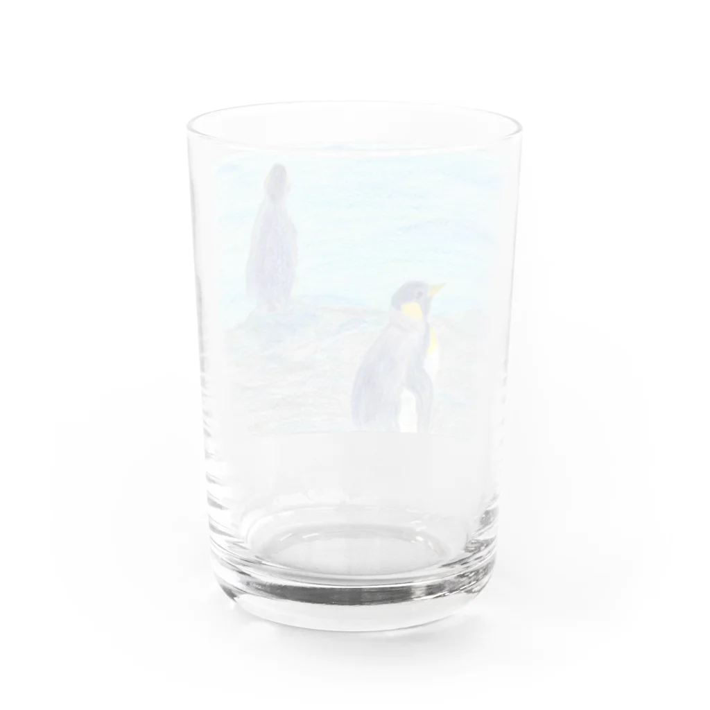 つぎのラピス島ペンギン Water Glass :back