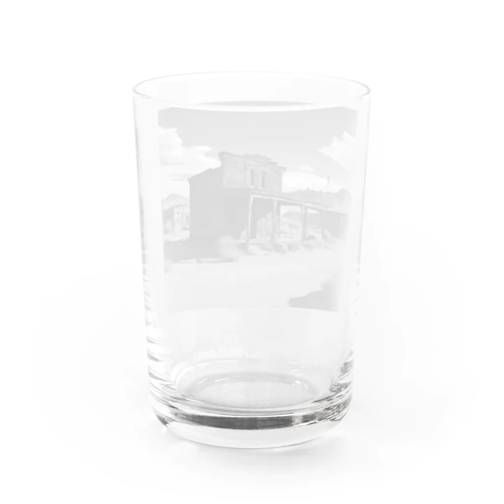 崖っぷちのポニョの"Nostalgia Ville：さびれた町の魅力を感じるグッズ" Water Glass :back