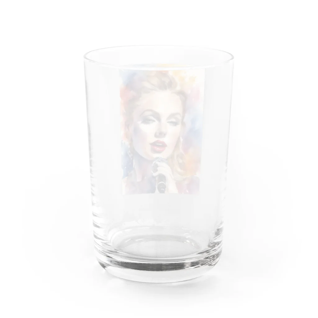 AI職人👨‍🏭のAI「Taylor Swift」水彩 Water Glass :back