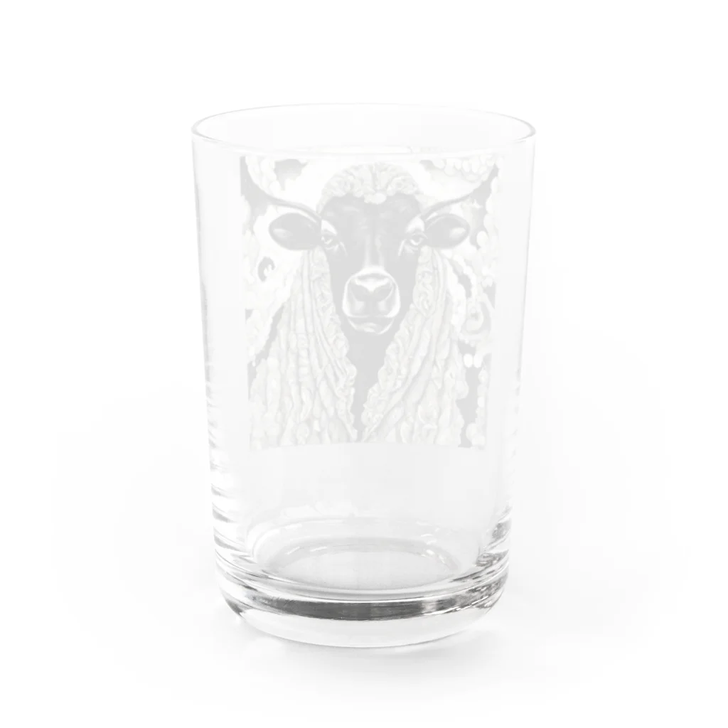 mofu mofu309のあーたネギ買ってきてって頼んだでしょ Water Glass :back